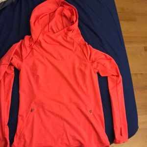 Long sleeve hooded athletic shirt